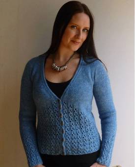 Chic Lace Cardi - Hemp and Wool Knitting Pattern